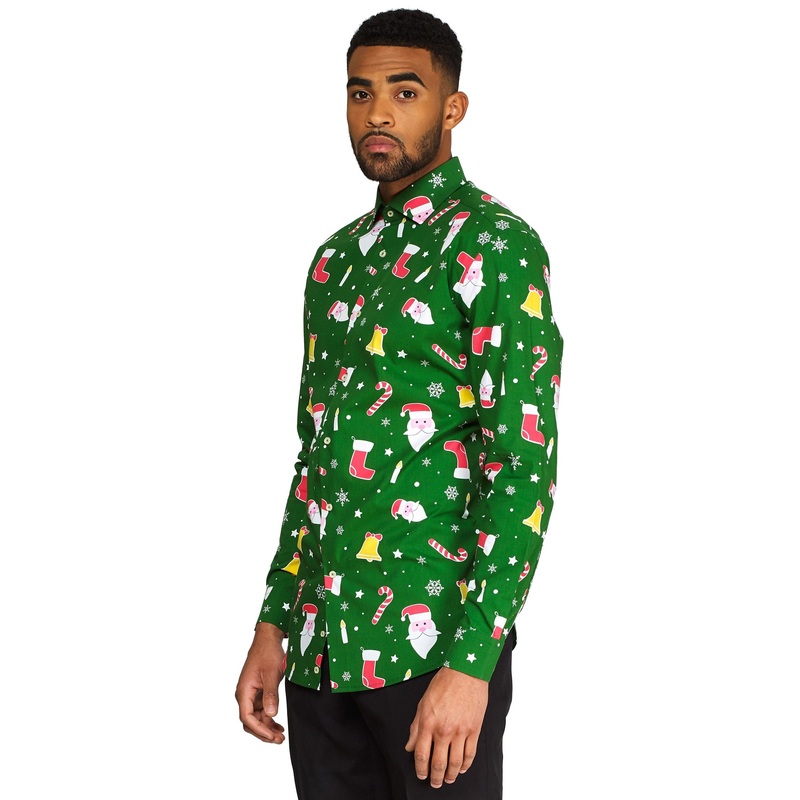 OppoSuits Santaboss shirt for men XS