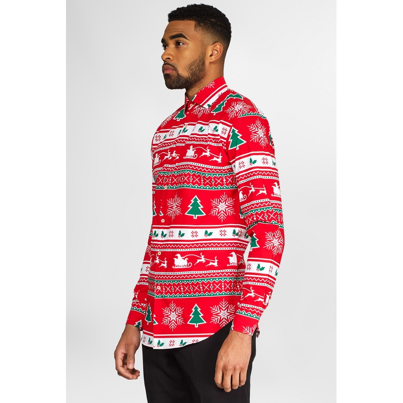 OppoSuits shirt Winter Wonderland 35-36