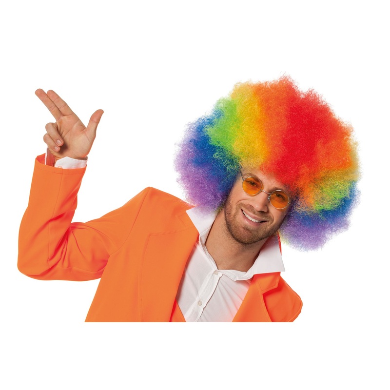 Rainbow Afro wig