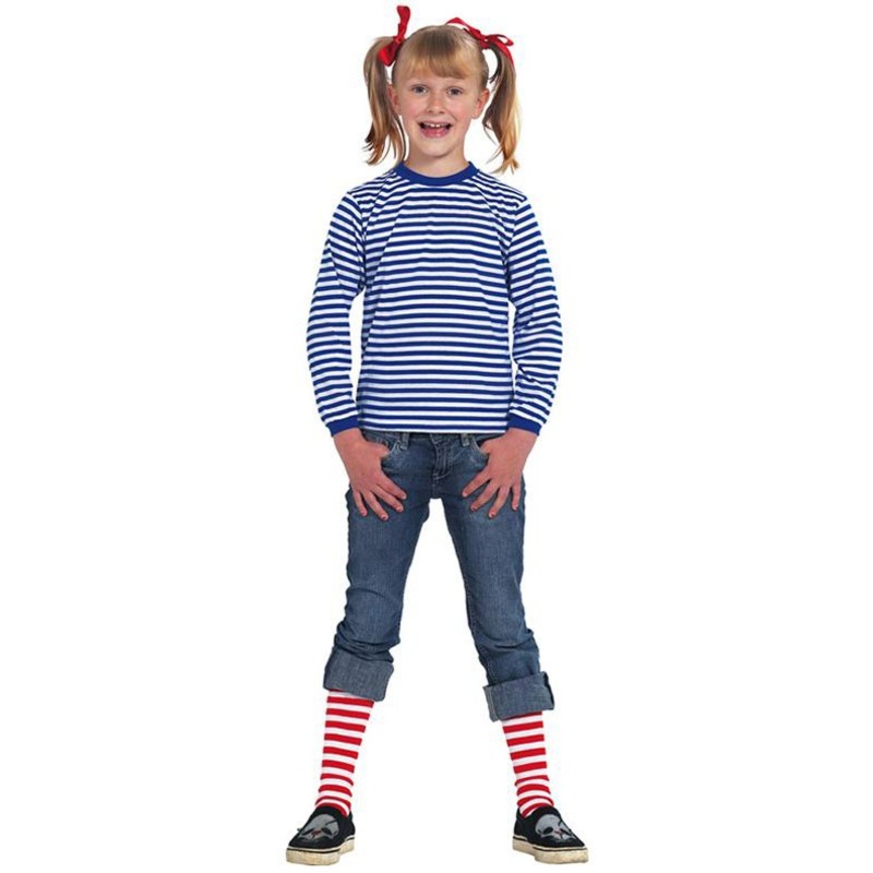 Striped shirt for children blue white 116