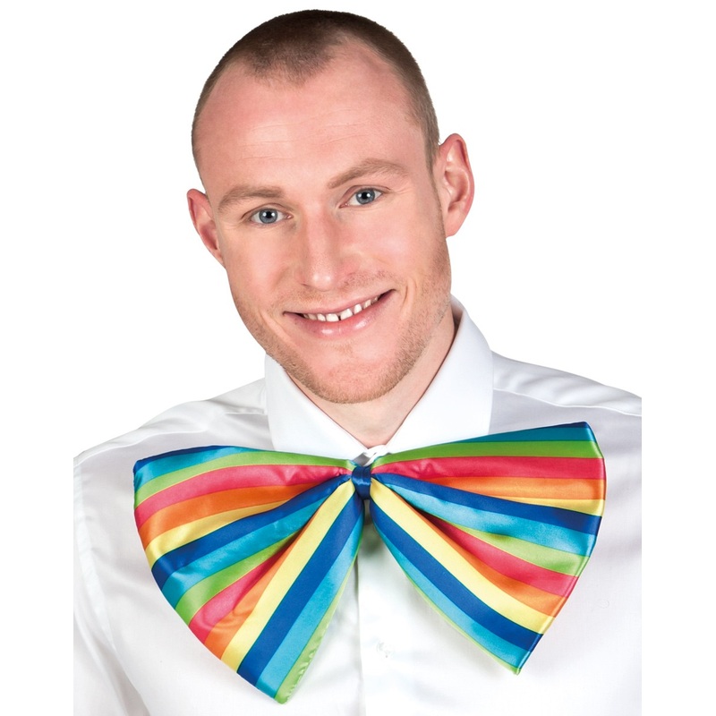 XXL clown stripe bow tie