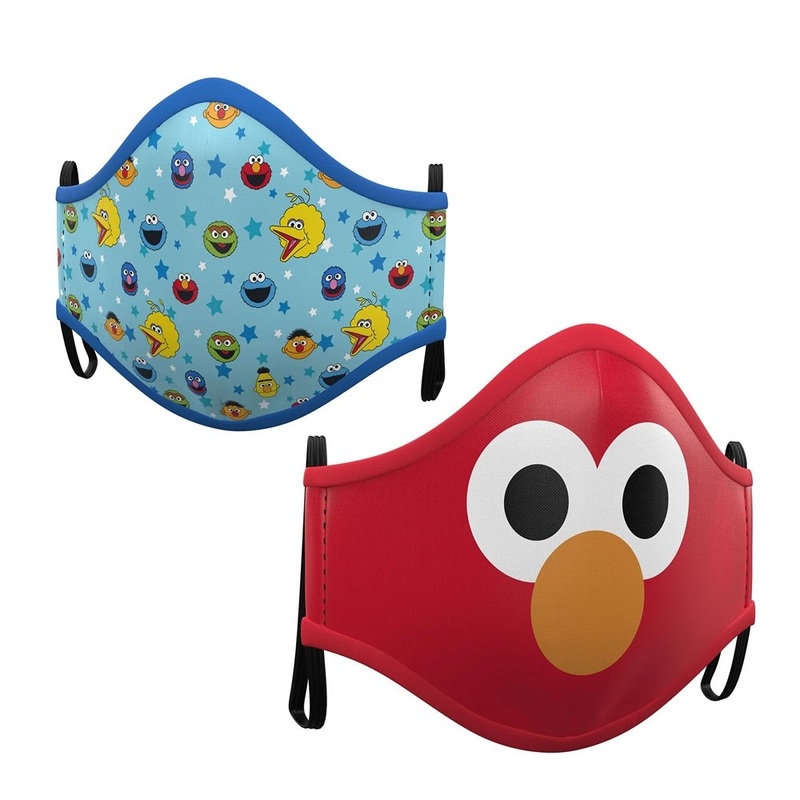 2 mouth-nose masks Elmo and Friends children 10-12