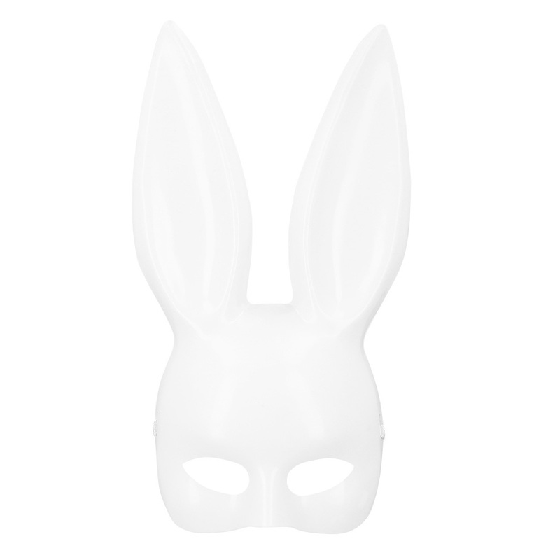 Bunny half mask white