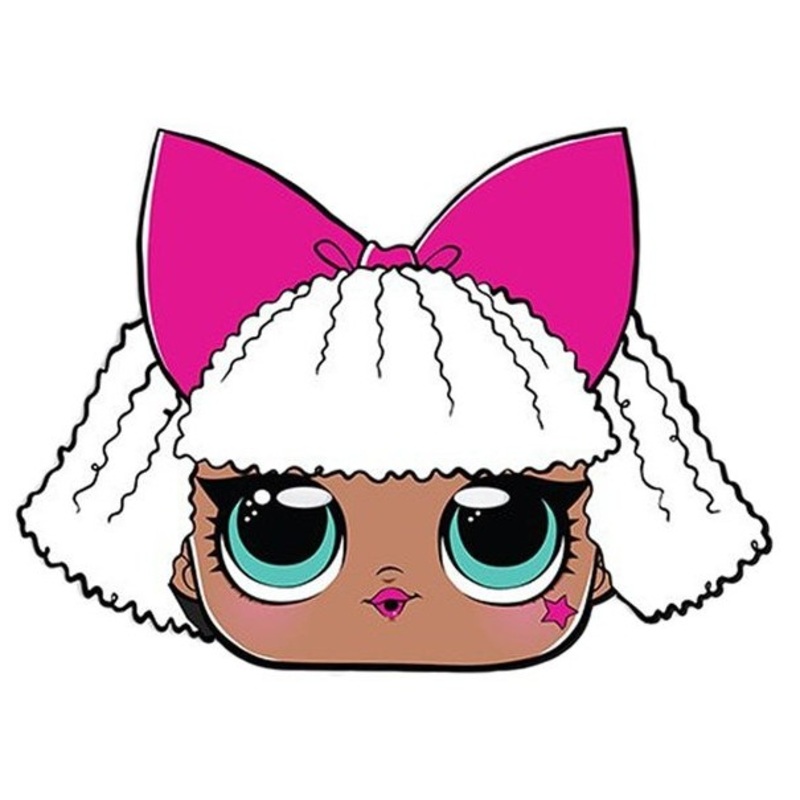 Diva LOL cardboard mask 21 x 30cm