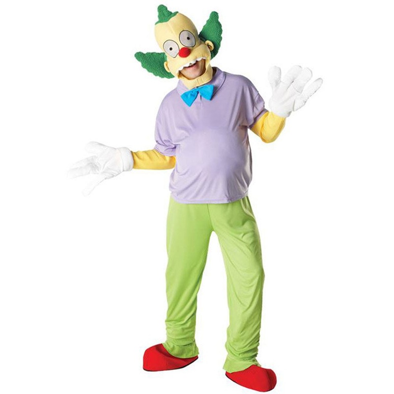 Krusty the clown Simpson costume M-L