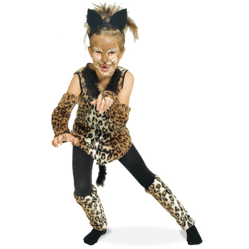 Multi-piece leopard costume for children 128