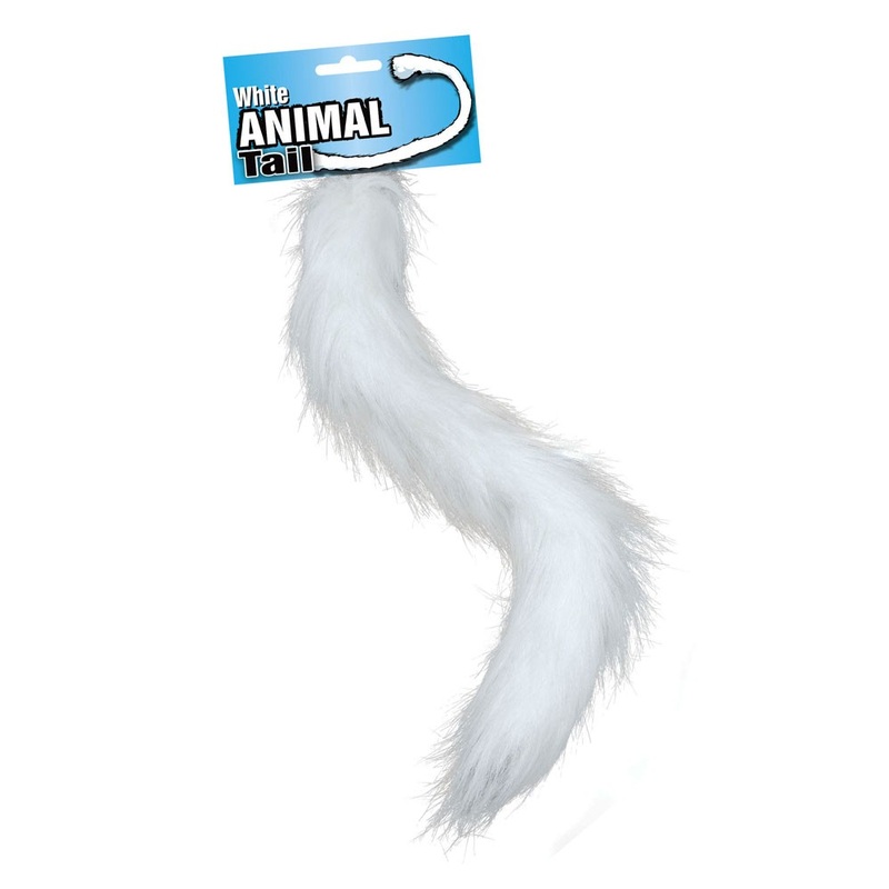 Mysterious animal tail white