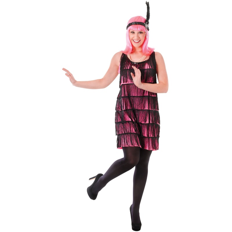 Pink Lieselotte Flapper ladies costume