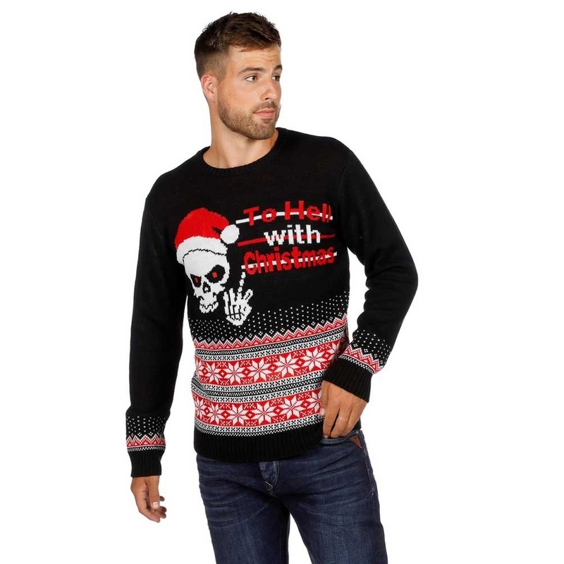 To hell with Christmas sweater S