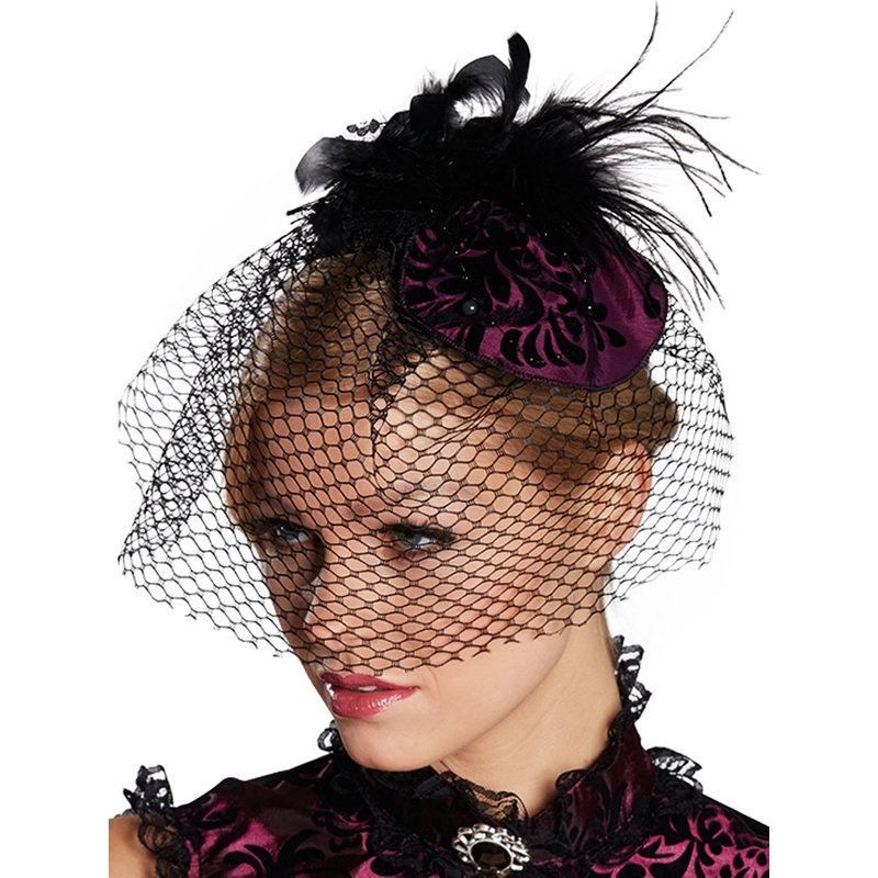 Western style headband with hairnet and headgear