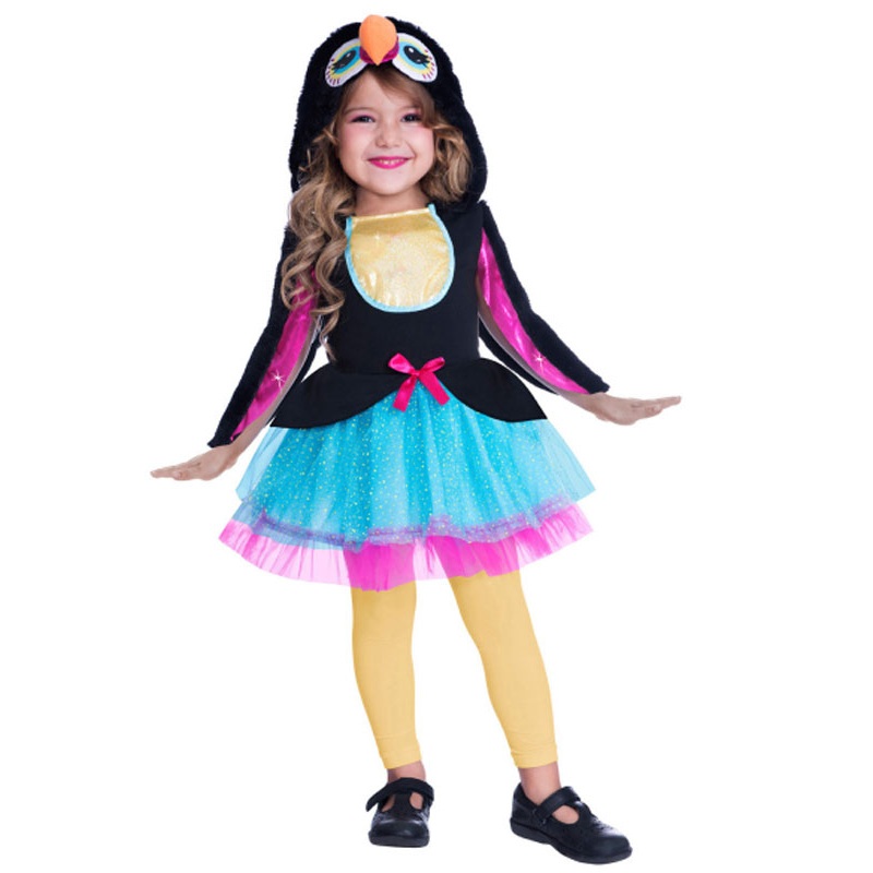 Colorful toucan costume for girls