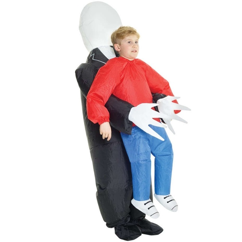Faceless monster costume for children inflatable