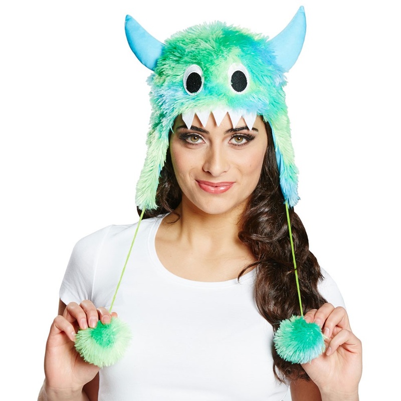 Fluffy monster hat Rammbias
