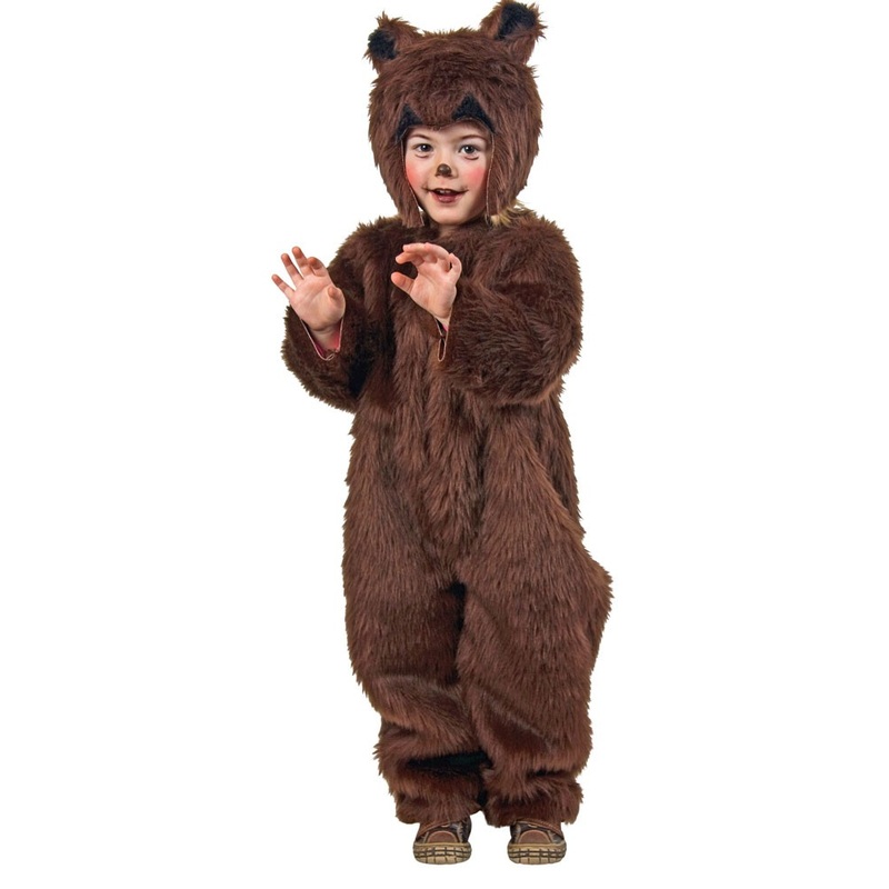 Little teddy bear plush overall for children
