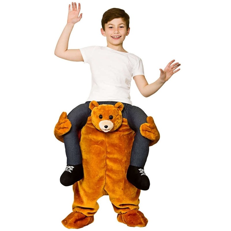 Piggyback teddy costume for children