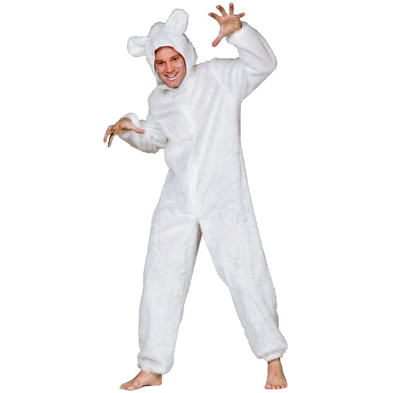 Polar bear unisex plush costume 50