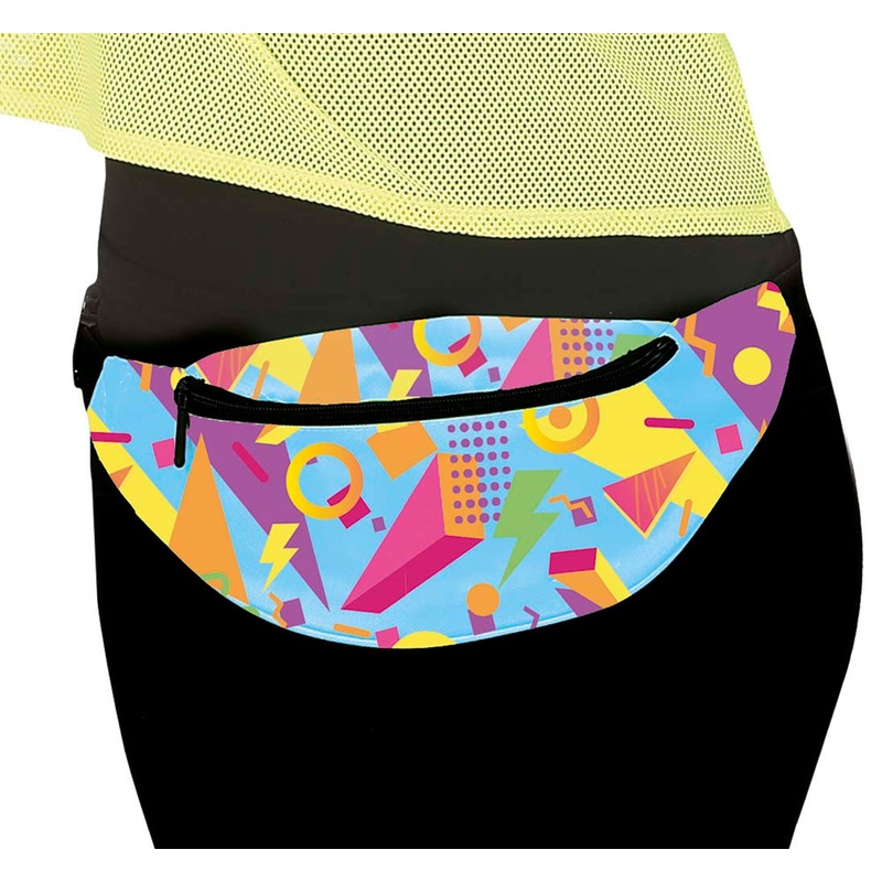 80s belt bag geometrical