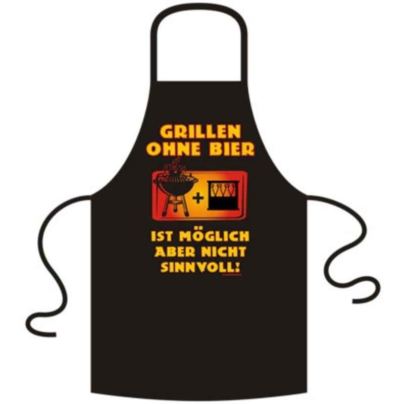 Funny grilling without beer apron