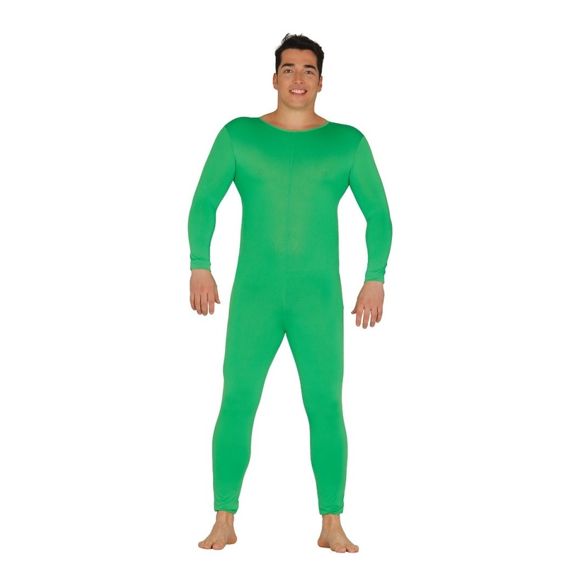 Green full body suit for men