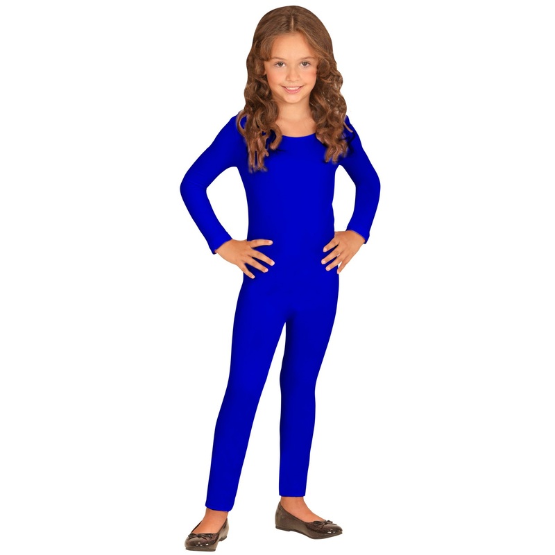 Long-sleeved children's bodysuit blue