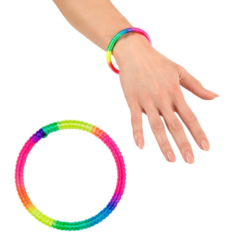 Neon rainbow bangle