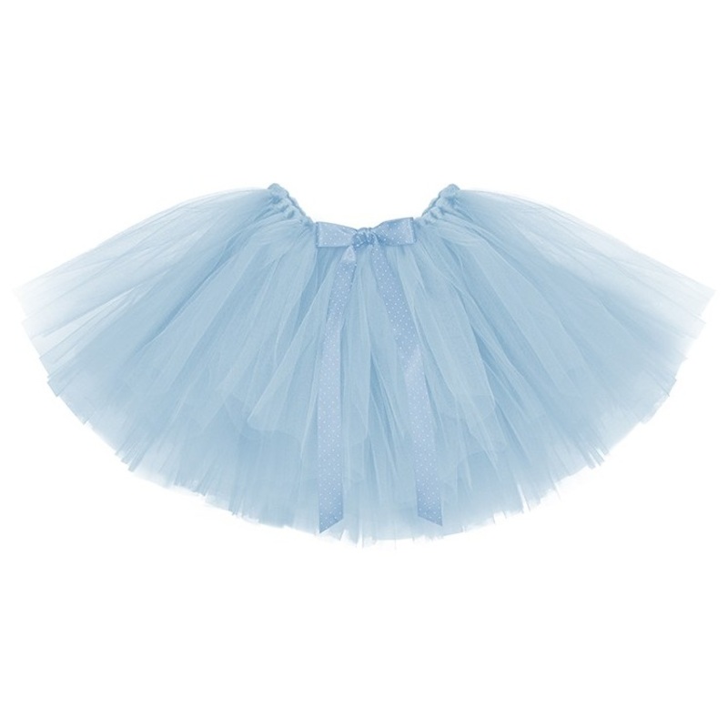 Tutu skirt with bow in sky blue 34cm