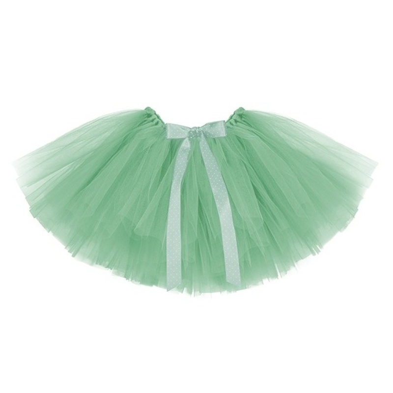Tutu skirt with bow mint 25cm