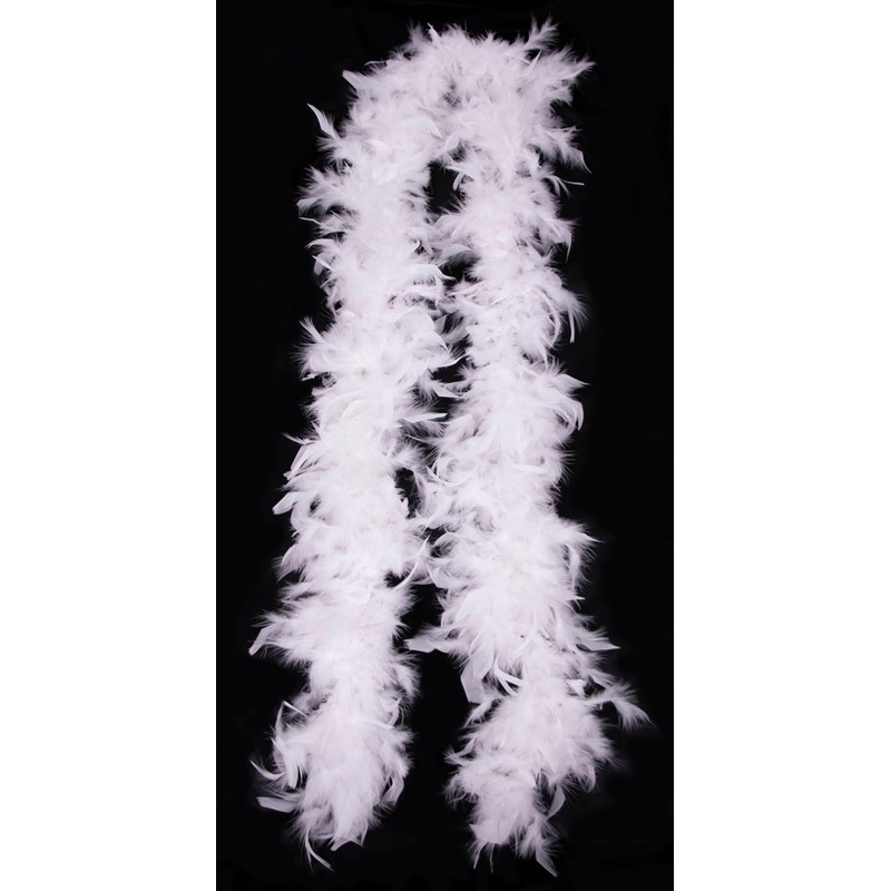 White Hollywood feather boa 1.8m