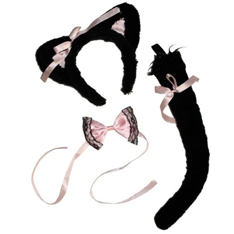 3-piece cute kitten set for women