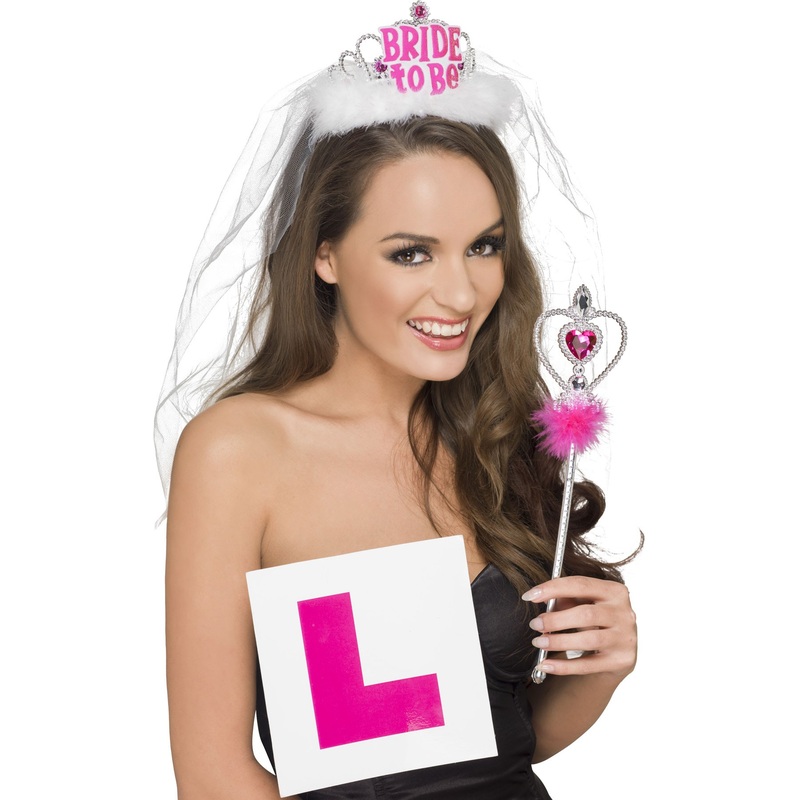 3-piece pink party bridal set