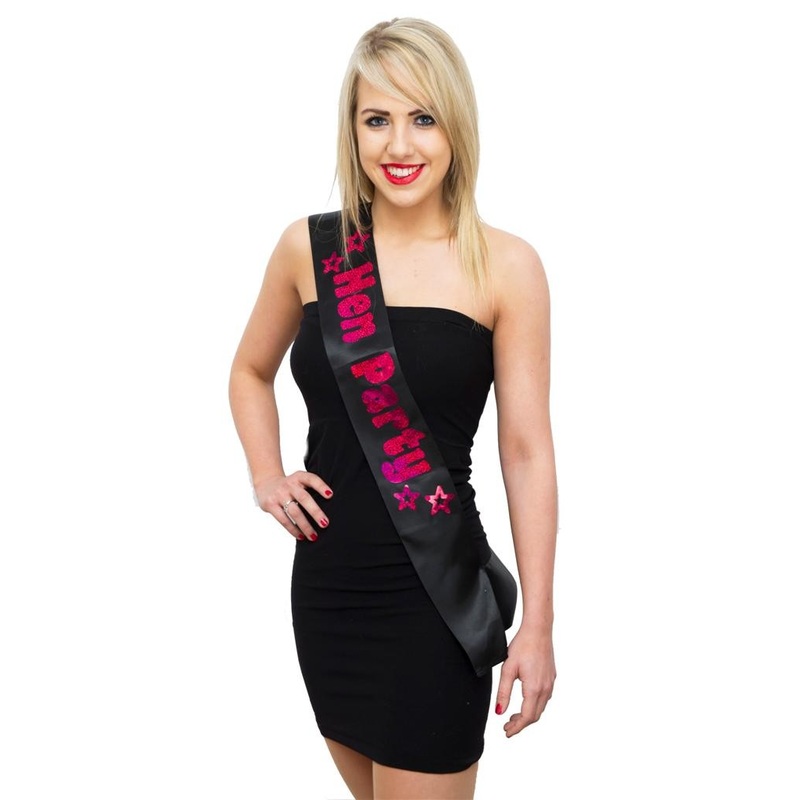 Black JGA Hen Party Sash