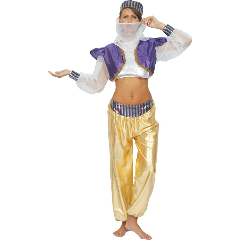 Cropped harem costume for women