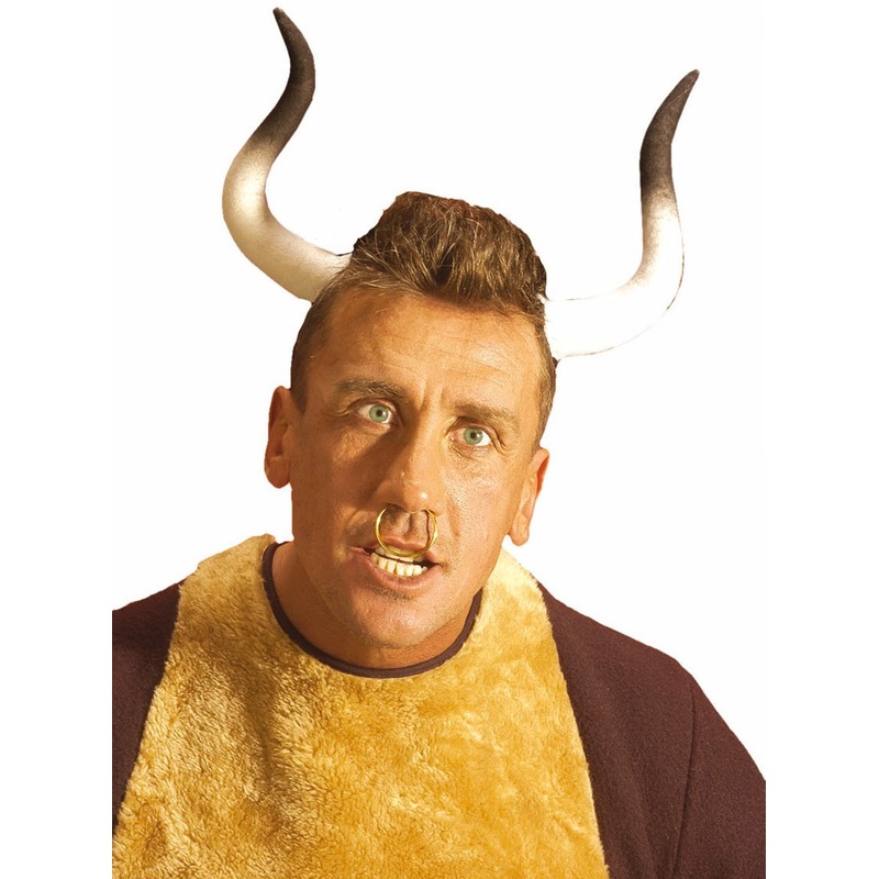 Curved bull horns