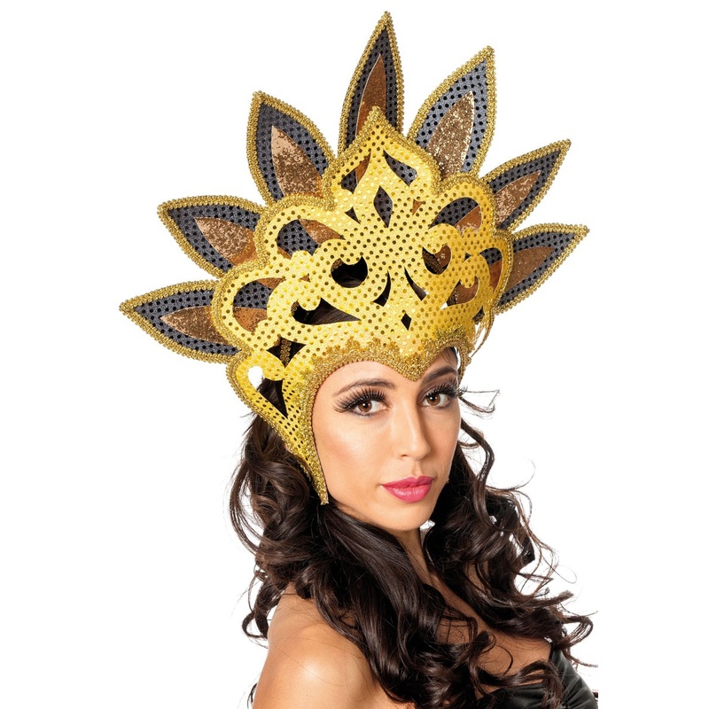 Egyptian face wreath gold