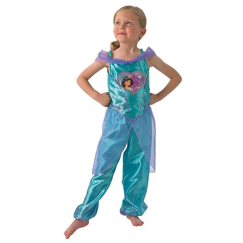 Jasmine Aladdin kids costume in turquoise S