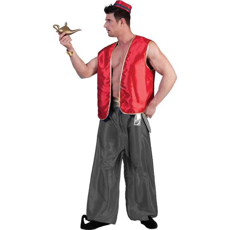 Oriental salim vest in red 48-50