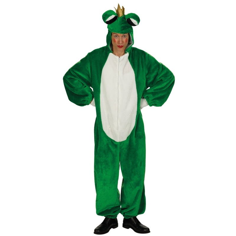 Plush frog prince jumpsuit costume