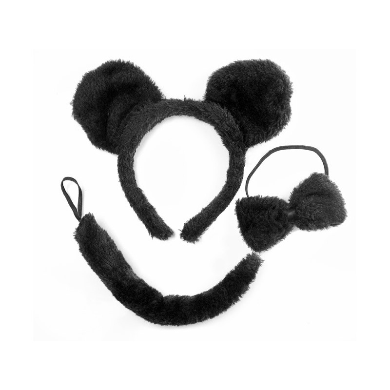 Three-piece mouse costume set