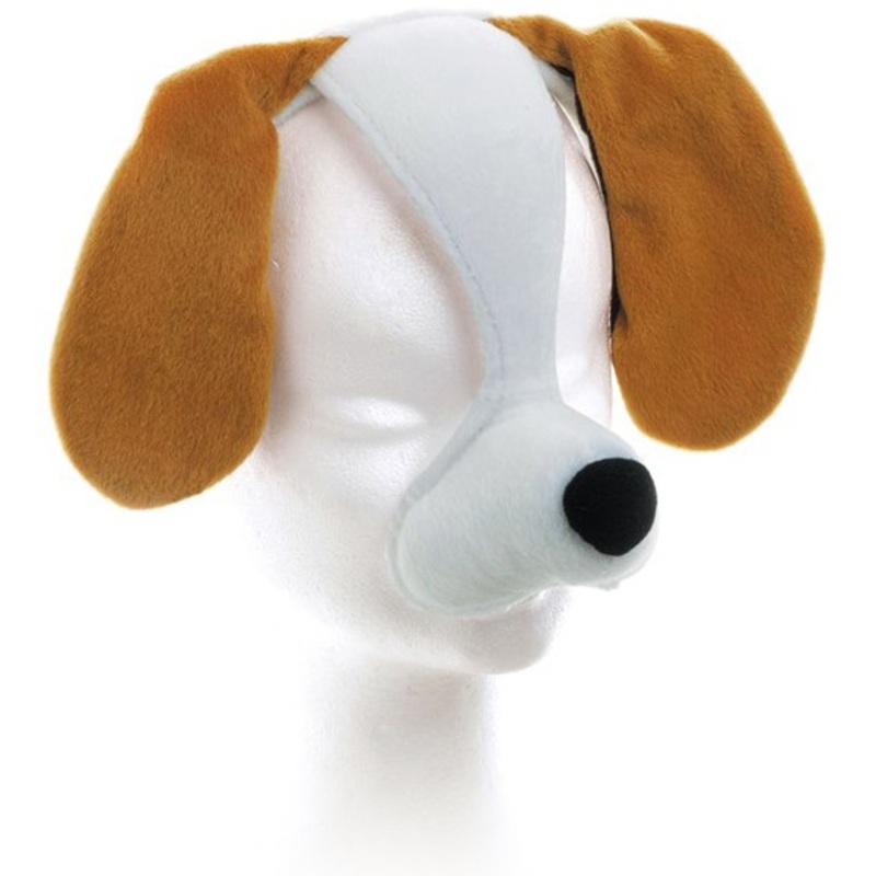 Brown dog mask with sound
