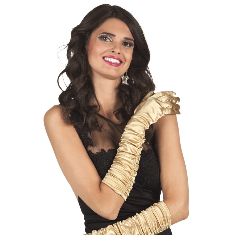 Golden Hollywood gloves