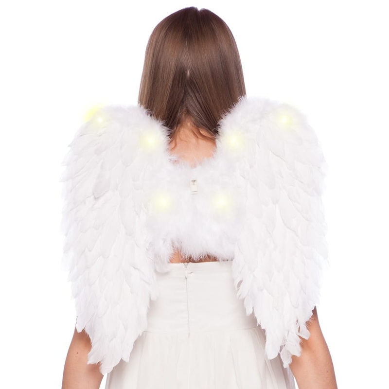 Heavenly LED wings in white 50cm