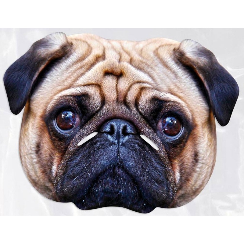 Pug Cardboard Mask