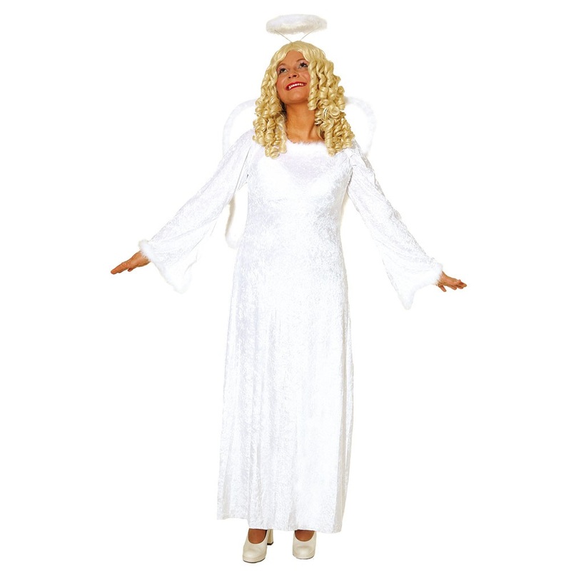 White angel costume with feathers for women 36-38