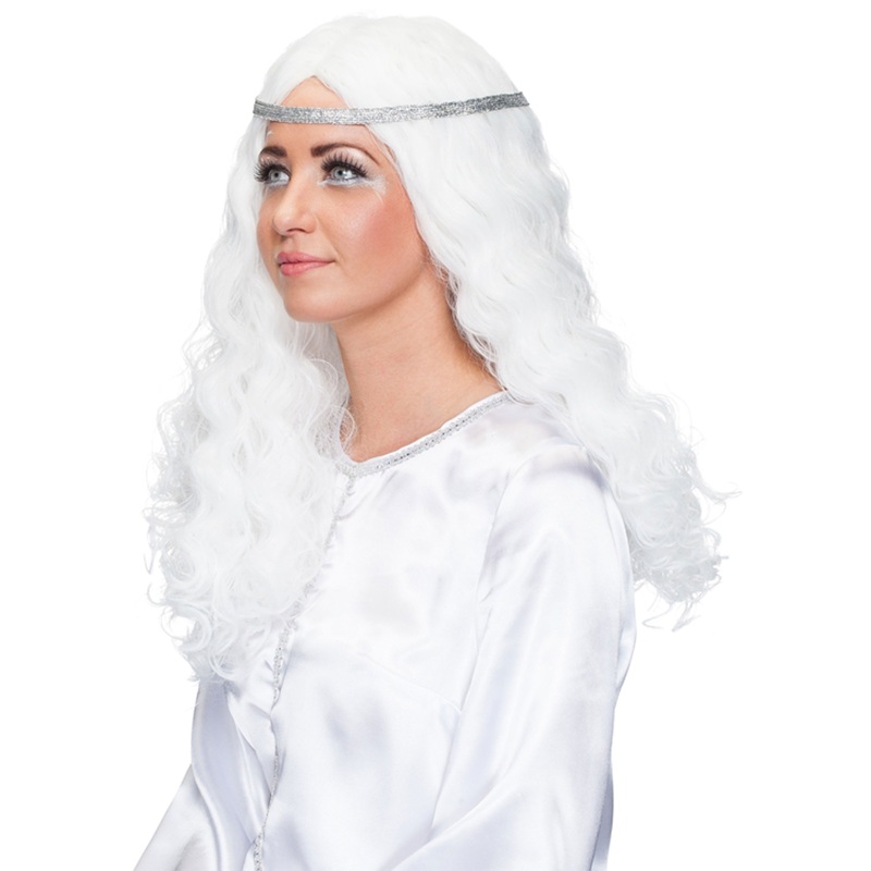 White Daenera long hair wig