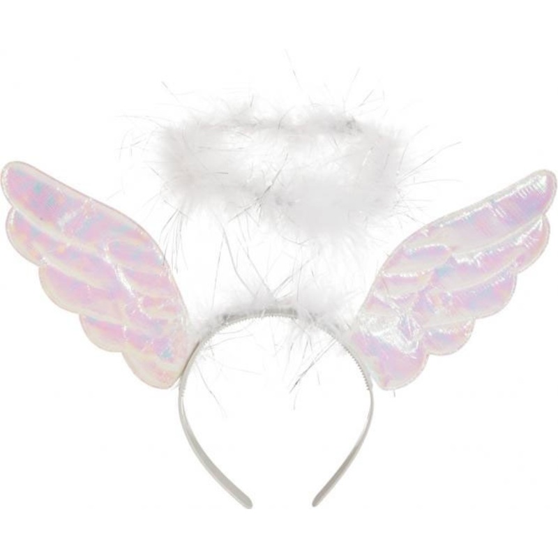 White halo headband