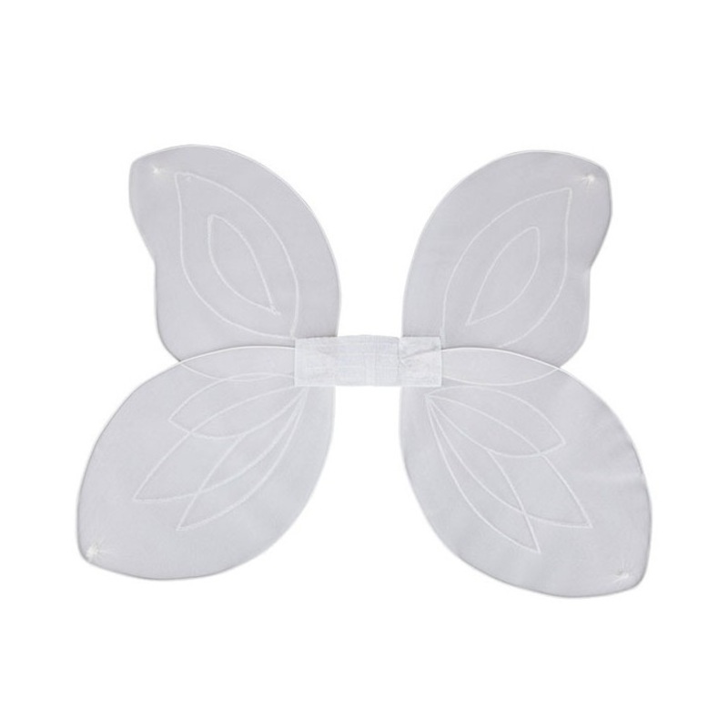 White winter fairy wings