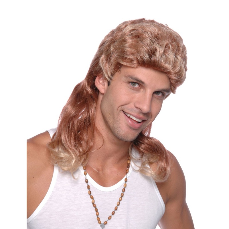 Bad Taste mullet wig blond-brown