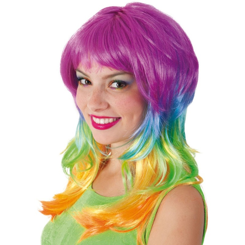 Colorful fantasy wig for women