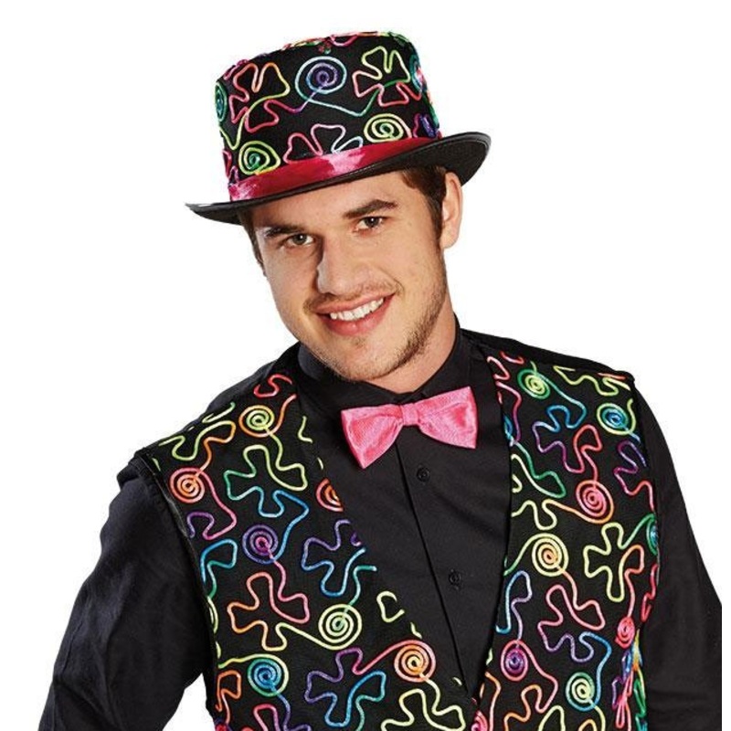 Crazy Guiseppe cylinder with neon pattern 57