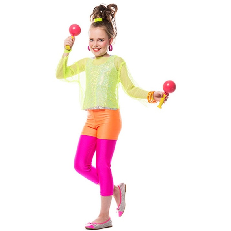 Orange children's hot pants 128